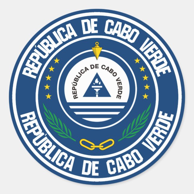 Adesivo Cabo Verde Round Emblem (Frente)