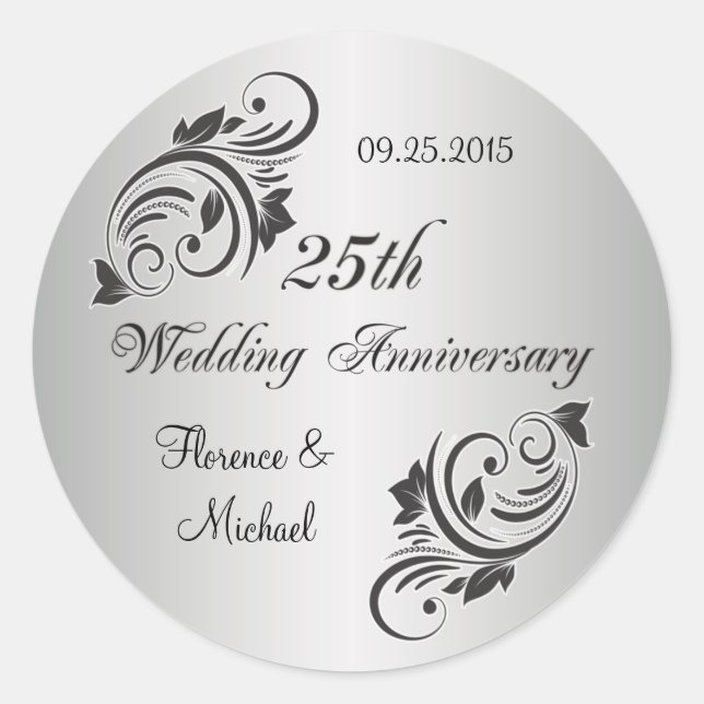 Adesivo Cabos prateados e flores (Frente)