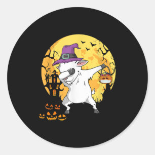 Adesivo Cabra Dabbing Bruxa Pumpkin Cachorro Engraçado Ha