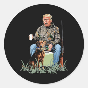 Adesivo Caça à Campanha Trump Camuflagem Engraçado Estação