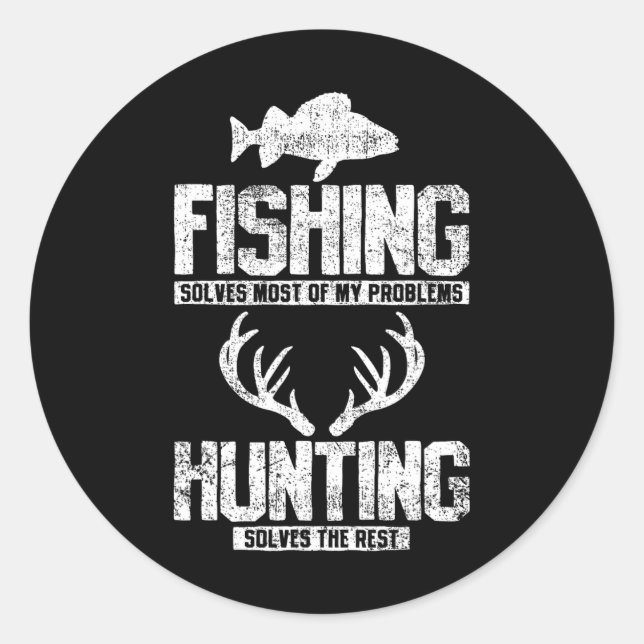 Adesivo Caça à pesca (Frente)
