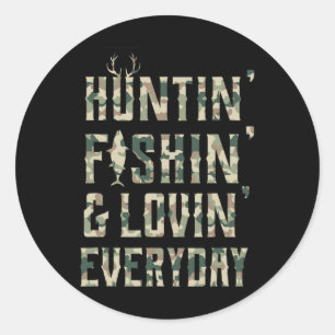 Adesivo Caça À Pesca Ama Todos Os Dias