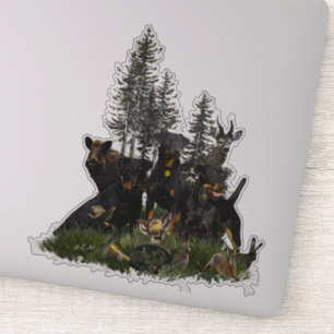 Adesivo Caça alemã Terrier (Jagdterrier)