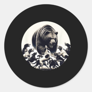 Adesivo Caça Ao Urso De Caça-Retro Cachorro Caça