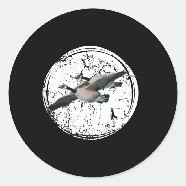 Adesivo Caça aos gansos canadenses (Frente)