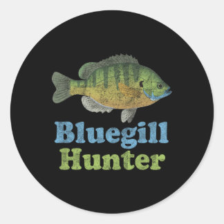 Adesivo Caçador de Bluegill Camisa Pescador Engraçado