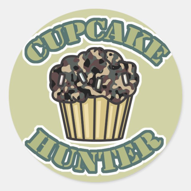 Adesivo Caçador de Cupcake (Frente)