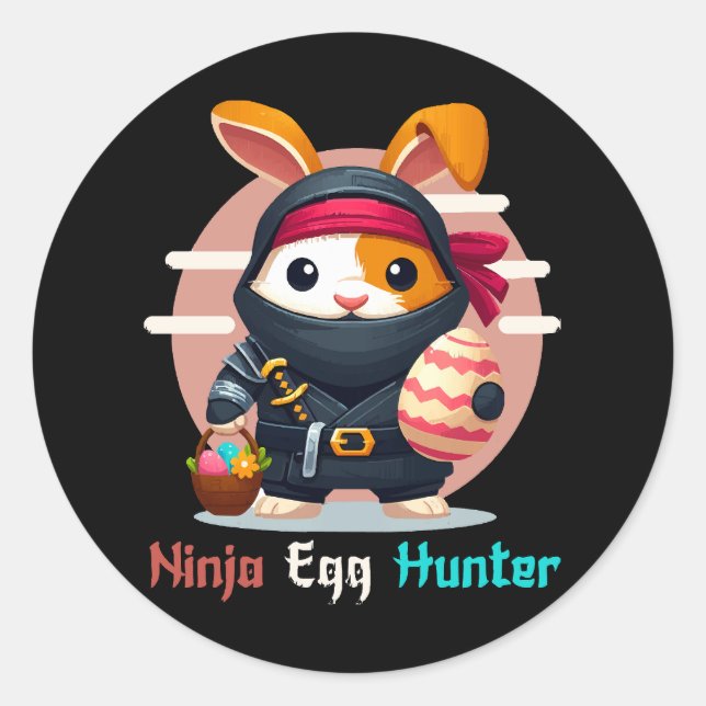 Adesivo Caçador de Ovos Ninja (Frente)