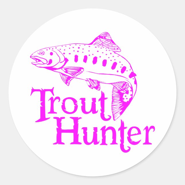 ADESIVO CAÇADOR DE TROUT DA GAROTA (Frente)