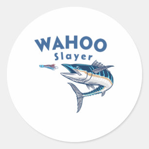 Adesivo Caçador de Wahoo Pesca em Água Salgada Wahoo