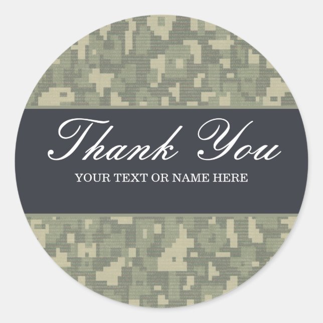 Adesivo caçador do exército militar da camuflagem digital (Frente)