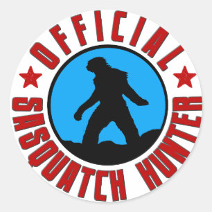 Adesivo Caçador Oficial Sasquatch! Vinheta-Membro Bigfoot