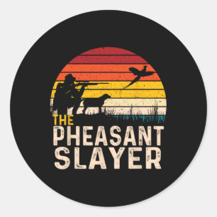 Adesivo Caçadora de Pheasant - Caçadora de Pássaros