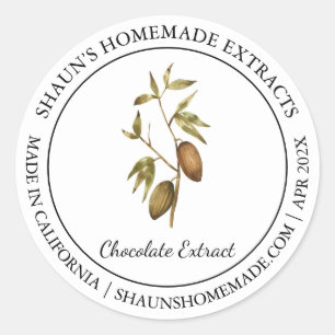 Adesivo Cacao Chocolate Extract Moderno rótulo