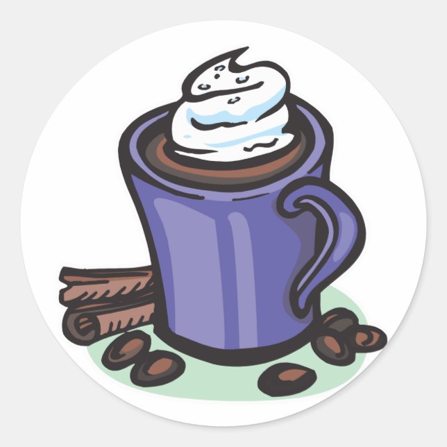Adesivo cacau chocolate quente (Frente)