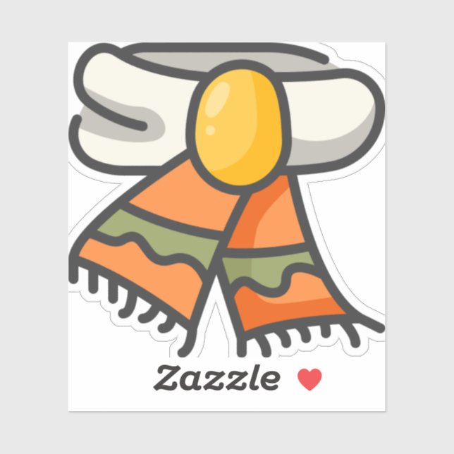 Adesivo cachecol (Folha)