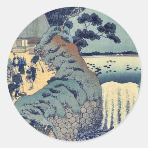 Adesivo Cachoeira do gaok de Aoi por Katsushika, Hokusai