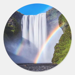 Adesivo Cachoeira e arco-íris
