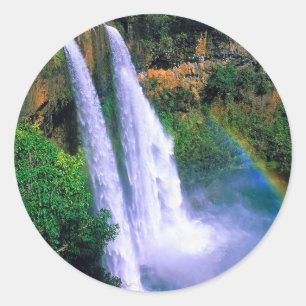 Adesivo Cachoeira Wailua Kauai Havaí
