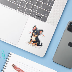 Adesivo Cachorrinho Chihuahua Brincalhão – Estilo Chibi