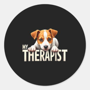 Adesivo Cachorrinho Jrt Engraçado Meu Therast Jack Russell