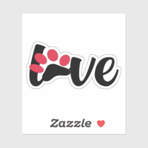 Adesivo Cachorro Adorava Teto, Amante de os animais