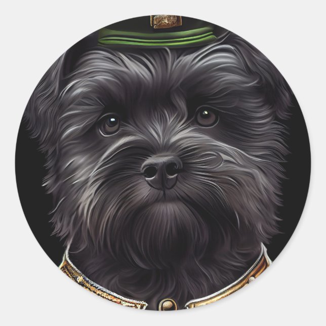 Adesivo Cachorro affenpinscher na Rua. (Frente)