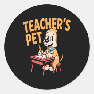Adesivo Cachorro Aluno da Escola Primária Fofo Professores