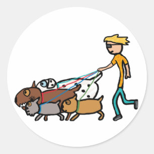 Adesivo Cachorro Andando