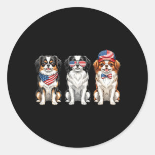 Adesivo Cachorro Bandeira Americana 4 De Julho Japanese Ch