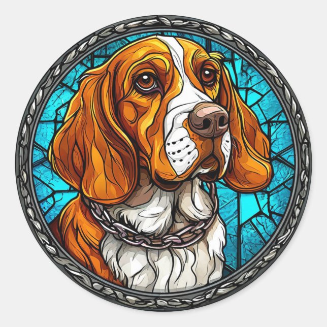 Adesivo Cachorro Beagle fofo (Frente)