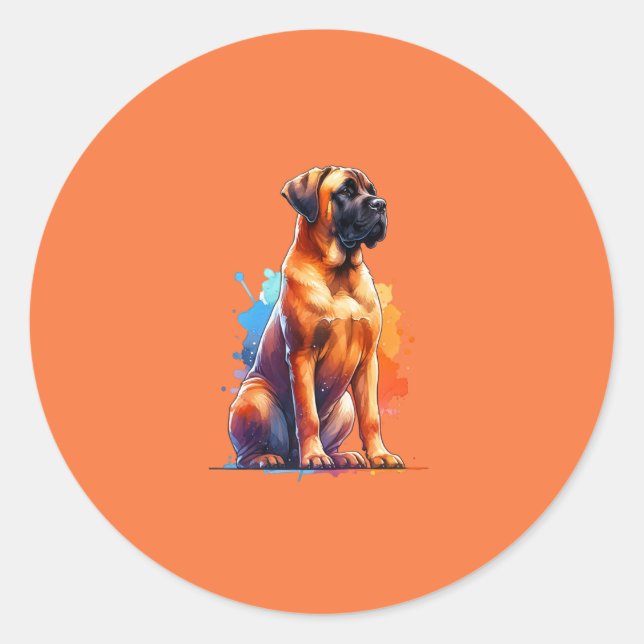 Adesivo Cachorro Boerboel (Frente)