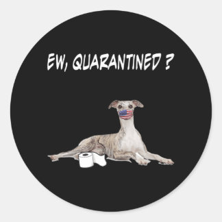 Adesivo Cachorro Borrão Cachorro Bantado Vestindo Uma Másc