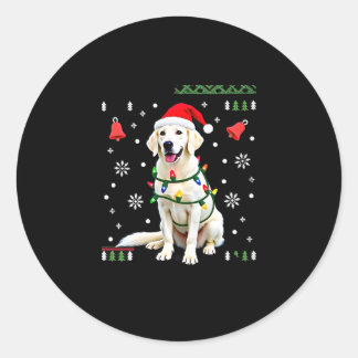 Adesivo Cachorro Boxer Branco Suéter Feio De Natal Funny X