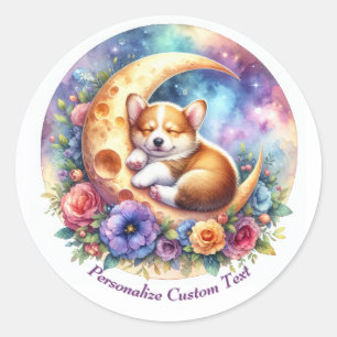 Adesivo Cachorro Cachorro Cachorro Personalizado Dormindo 