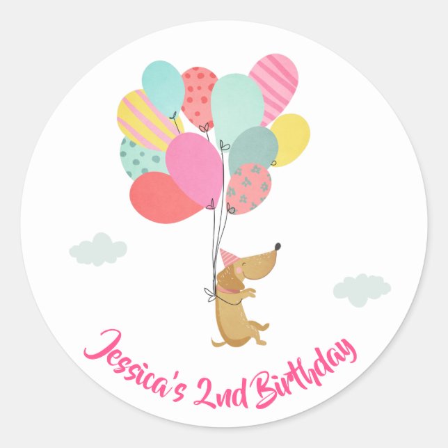 Adesivo Cachorro Cachorro Envelope Vestido Vestido Vestido (Frente)