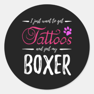 Adesivo Cachorro Cachorro Lover Tatuagem Camisa Engraçada 
