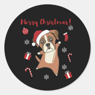 Adesivo Cachorro Cachorro Natal Neve Cães de inverno