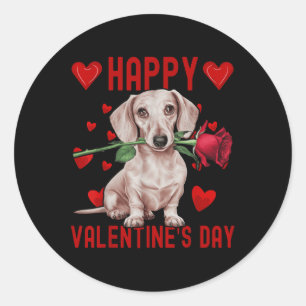 Adesivo Cachorro Cachorro Vermelho Casais Feliz Valente