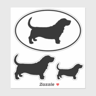 Adesivo Cachorro-Cama Silhuettes Vinil Sticker Set