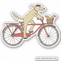 Cachorro-ciclagem giro e amizades de esquilo