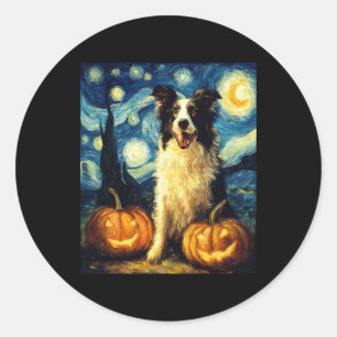Adesivo Cachorro Collie Halloween Jack O Lanterna Pu