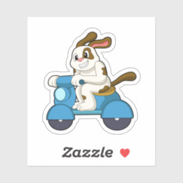 Adesivo Cachorro como Biker com Patinete.PNG