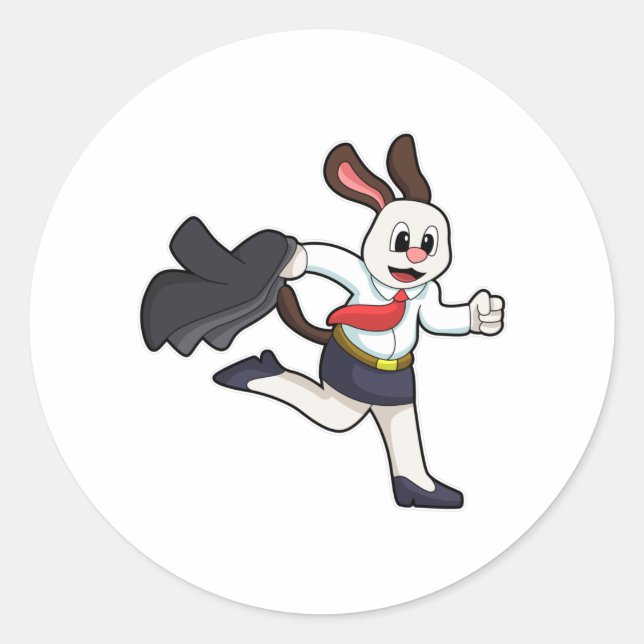 Adesivo Cachorro como secretário com saia (Frente)