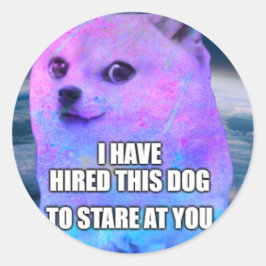 Adesivo Cachorro Contratado