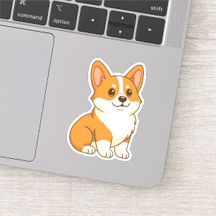 Adesivo Cachorro Corgi Fofo