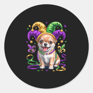 Adesivo Cachorro Cute Chihuahua Festa de Carnaval Roupas d