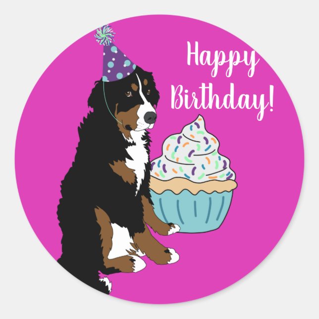 Adesivo Cachorro da Montanha Bernese (Frente)