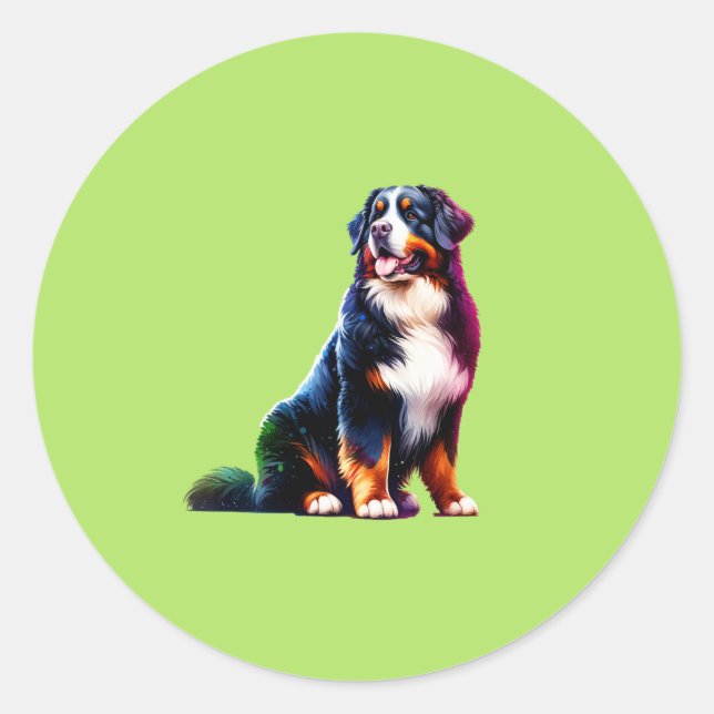 Adesivo Cachorro da Montanha Bernese (Frente)