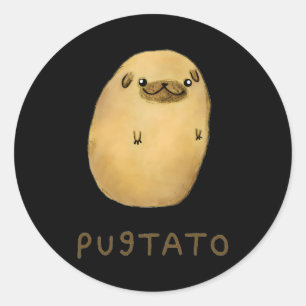 Adesivo Cachorro de Batata Dando Cueca Engraçada